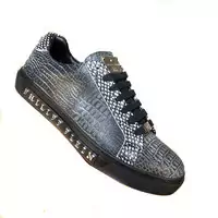 philipp plein leather low trainers pp leather chaussures